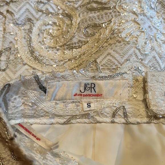 New! J&R Textured Brocade Fabric Jacquard Pattern Pencil Skirt - Picture 5 of 9